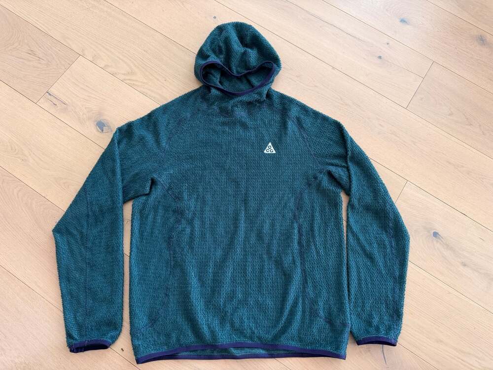 Nike ACG Wolf Lichen Polartec Mid-Layer Fleece Hoodie - Dark Teal/Purple